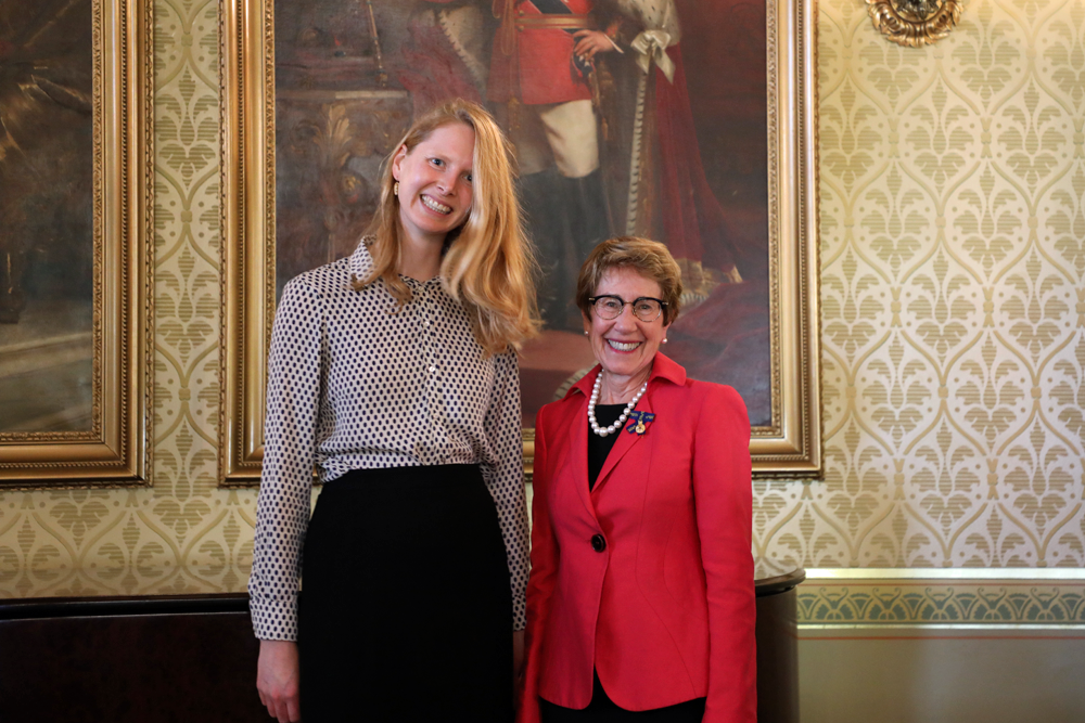 Her Excellency the Honourable Margaret Beazley AC QC with 2020 Commonwealth Bank of Australia John Monash Scholar Alexandra Devlin